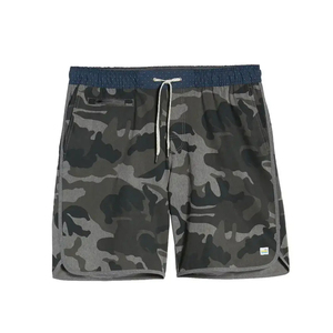 Shorts décontractés pour hommes, style urbain, couleur unie, respirants, taille élastique, séchage rapide, 100% coton, service OEM, fournisseur en gros - Product Image 5