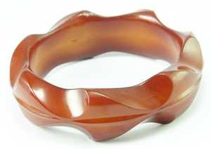 Vintage Round Epoxy Resin Bangle with Glitter for Women's Party Weddings - Product Image 3