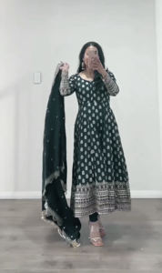 Venta caliente bordado pesado Top-Dupatta Con parte inferior completamente cosida vestido de trabajo de lentejuelas étnicas indias tradicionales a bajo precio - Product Image 2