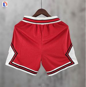 Short en maille respirant de basket-ball vintage en dentelle, décontracté et uni, imprimé avec logo personnalisé de haute qualité - Product Image 3