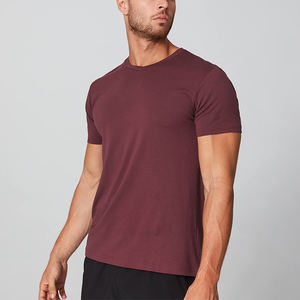 Design personnalisé plaine coton vierge t-shirt t-shirt en gros 50% coton 50% polyester à manches courtes Oem logo - Product Image 4