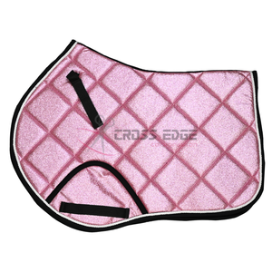 Ensembles de tapis de selle d'équitation bonnet anti-mouches bottes de protection des tendons Produits équestres Couverture de selle de cheval Tapis de selle à paillettes - Product Image 1