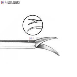 Tijeras Microquirúrgicas para Oído SHEA de 7.0 mm, Curvas a la Izquierda, Instrumento Quirúrgico de Precisión para ORL, Otología, Microcirugía, Instrumentos Médicos Delicados - Product Image 5