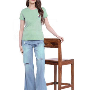 Camiseta de poliéster para correr de secado rápido para mujer, Camiseta deportiva personalizada para gimnasio, camisetas para mujer - Product Image 1