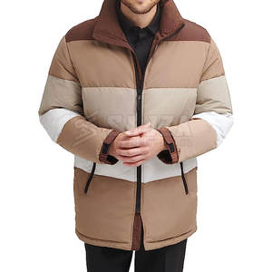 Meilleure vente Veste matelassée en nylon et polyester pour hommes Veste d'hiver sur mesure nouveau design pour hommes - Product Image 1