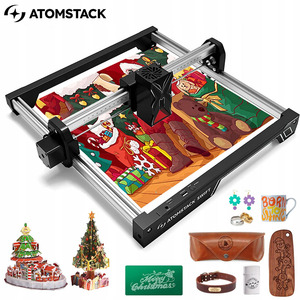 ATOMSTACK Swift 12W mesin ukir <span class=keywords><strong>Laser</strong></span>, pemotong <span class=keywords><strong>Laser</strong></span> presisi tinggi 0.06mm untuk kulit kaca akrilik gelap baja tahan karat - Product Image 1