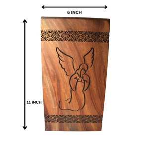 Urna de palo de rosa hecha a mano para madres, caja de madera para cenizas humanas, urna de cremación personalizada para grande hecha a mano - Product Image 6