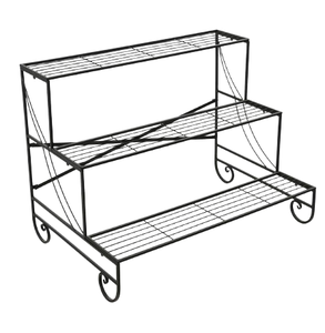 ชั้นวางของโลหะตกแต่งบ้านชั้นวางของโลหะสีดำสำหรับตกแต่งห้องครัว - Product Image 4