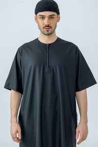 ชุดอาบายะห์มุสลิมสำหรับผู้ชาย ผลิตโดย OEM ขายส่ง ผ้าฝ้าย ไม่ยับ น้ำหนักเบา คุณภาพสูง เสื้อผ้าอิสลามแบบอาหรับ ระบายอากาศได้ดี - Product Image 4