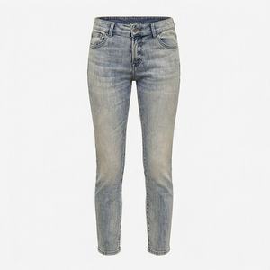 Breathable Comfortable Cotton Women Skinny Fit Jeans Girlfriend <b>Ladies</b> Denim Pants Waist Logo Pockets Casual Style <b>Trousers</b> - Product Image 1