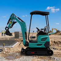 Mini-excavatrice sur chenilles WOMI 1.8T avec moteur, godet de 0,06 m, trancheuse, compacteur, déchiqueteuse de souches, déneigeuse, garantie 1 an