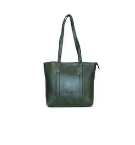 Custom Real Leather <b>Tote</b> Handbag Fashionable Large Capacity Shopping <b>Bag</b> <b>Zip</b> for Outdoor Daily Use for - Product Image 1