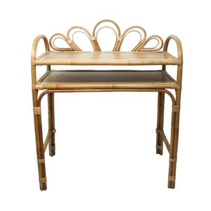 El escritorio para niños está hecho de ratán, muebles para niños, seguro para la salud y estéticamente agradable, al por mayor. - Product Image 1