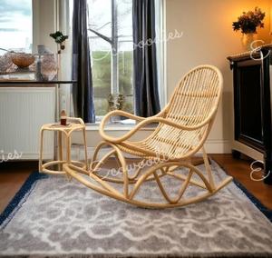 Precio al por mayor de bambú ajustable Silla de relajación Casual balcón mecedora al aire libre columpio Silla de salón - Product Image 2