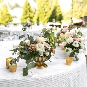 Multipurpose Metal Fruit Bowl Gold Decorative Vegetable Bowl Flower Pot Pedestal Centerpiece for Home and Kitchen - Product Image 4