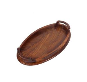 Plateau de service simple en bois de manguier, taille personnalisée, finition naturelle, logo personnalisé, utilisation à domicile, hôtel, restaurant, vente en gros, plateaux pour aliments et dîners - Product Image 2