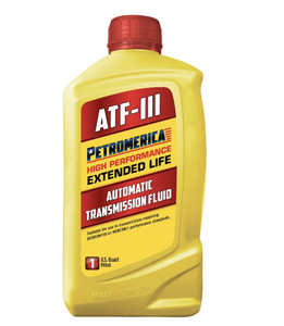 Lubricante Automotriz Antidesgaste Petromerica ATF-III, Aceite para Transmisión Automática Multiusos SAE, Paquete de 6, 1 Cuarto de Galón - Product Image 1