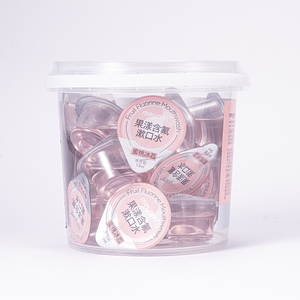Tiras de Enjuague <span class=keywords><strong>Bucal</strong></span> con Sabor a Menta Fresca, Sin Alcohol ni Flúor, para una Higiene <span class=keywords><strong>Bucal</strong></span> Superior, Vaso de Gelatina Portátil para Enjuague <span class=keywords><strong>Bucal</strong></span>, Individual - Product Image 3