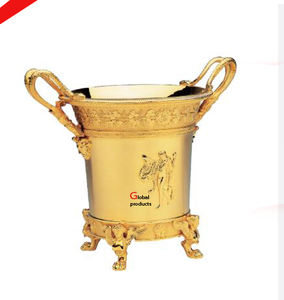 Enfriador de vino de acero inoxidable con acabado plateado de aspecto brillante para restaurante y bar de hotel - Product Image 4