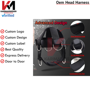 เหล็กคุณภาพสูงและสายรัดศีรษะสำหรับออกกำลังกายในยิม ยกน้ำหนักและเพาเวอร์ลิฟติ้ง วัสดุผ้าฝ้าย/ไนลอน สำหรับการออกกำลังกาย - Product Image 3