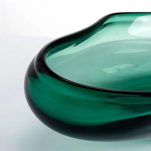 Bol décoratif en résine verte simple plat de centre de table minimaliste pour la maison cuisine salon décor et affichage modernes - Product Image 4