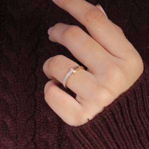 Anillo de Diamante Cultivado en Laboratorio, Anillo de Boda de Lujo para Mujer, Oro Sólido de 10k, 14k, 18k, Certificado por IGI, Colección de Anillos de Compromiso Chapados en Oro de 14k - Product Image 5