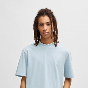 High Quality Custom Made Men's T-Shirts with Logo Print Solid Color 220 Grams <b>Weight</b> <b>Blank</b> Design Pakistan Made for Sale - Product Image 1