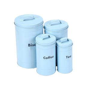 <b>Set</b> of Four Metal <b>Canister</b> Customized Shape Handmade Luxury Container Classic Stylish Wholesale New Arrival Metal <b>Canister</b> - Product Image 1