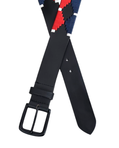 Ensemble ceinture et porte-clés polo AndesCraft, motif argentin traditionnel, design exclusif de Divine International - Product Image 4