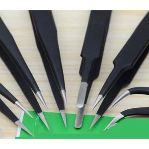 Jeu de 6 pinces de précision allemandes de style suisse antistatiques en acier inoxydable pour bijoux, réparation de montres, électronique - Product Image 6