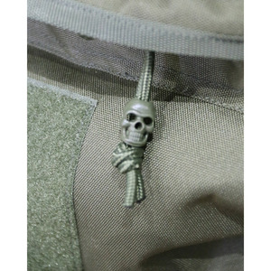 Stoppeurs de cordon Skull - Vert olive, équipement de transport compatible MOLLE, Cordura, équipement d'extérieur, camouflage personnalisé - Product Image 3