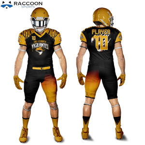 Diseño personalizado de manga corta equipo de fútbol americano uniforme transpirable sublimación ropa - Product Image 5