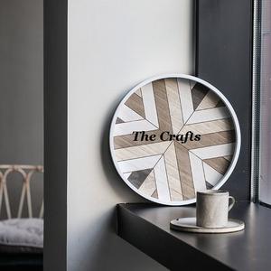 Plateau de service en bois au design fabuleux avec plateau de petit-déjeuner de forme ronde de qualité supérieure à des prix acceptables - Product Image 2