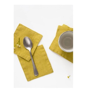 Posavasos de Lino 100% Personalizados en Colores Nuevos, Posavasos Decorativos para Mesa de Restaurante, Posavasos de Lino de Alta Calidad y Durabilidad - Product Image 3