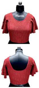 Rashi's Modern Heavy Crush Foil Lining Blouse Summer Formal avec Fine Strach et Butterfly Pattern Ready to Use Sleeves - Product Image 5