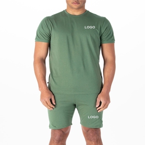 Ensemble short Doodle Puff Print T-shirt et short pour hommes Ensembles courts pour hommes 2 pièces Tenues Polo Mode Ensemble de survêtements d'été - Product Image 2