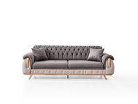 Ensemble canapé-lit inclinable moderne de luxe pour la maison, le bureau, l'appartement, l'hôtel ou la villa pour le salon