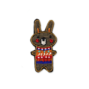 Badges de broderie à la main fantaisie sur mesure broches broches patchs fil de cuivre accessoires de mode - Product Image 2