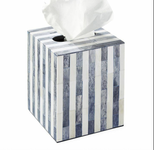 Boîte à mouchoirs en incrustation d'os, également disponible en résine et en nacre, provenant d'Inde - Product Image 2