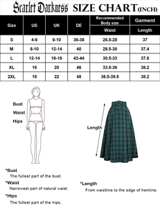 Custom <strong>Women</strong> Renaissance Swing <strong>Skirt</strong> Elastic Waist Flared A-Line Maxi Winter Plaid <strong>Tartan</strong> <strong>Skirt</strong> <strong>Women</strong> - Product Image 6