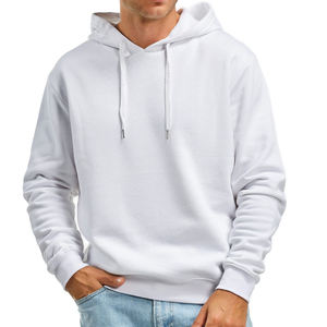 Sudaderas unisex de algodón 100% para hombre con logotipo personalizado Sudadera con capucha de peso pesado diseño negro de gran tamaño ropa de calle capucha larga OEM - Product Image 3