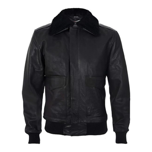 MOQ bajo Precio barato Chaqueta de cuero de vaca para hombres Invierno Cremallera de alta calidad Chaquetas clásicas vintage con estilo - Product Image 6