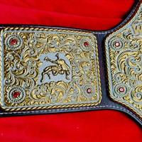 Ceinture de championnat personnalisée professionnelle Kivotech Ceinture de championnat personnalisée Titre Votre nom Logo et texte Titre de la ceinture de lutte