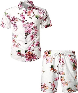 Chándal corto con logotipo bordado para hombre, ropa informal de algodón 100%, de alta calidad, con estampado personalizado, venta al por mayor, para verano - Product Image 1