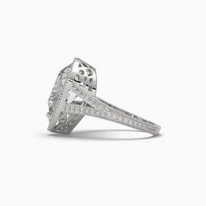Bague solitaire en diamant taille goutte d'eau 3,00 carats, couleur F, clarté VS, diamant cultivé en laboratoire, en or 14 carats, cadeau d'anniversaire de mariage - Product Image 5