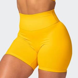 Custom High Waist Gym Workout Pants Sport Fitness Seamless Spandex/Nylon Solid Pattern Elastic Closure Yoga <b>Leggings</b> - Product Image 3