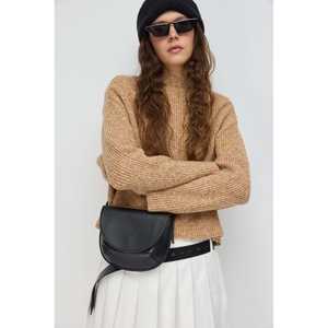 Top Corto de Punto con Cuello Medio Pescador Vintage para Mujer, Informal, Coreano, Dulce, Transpirable, 100% Algodón, Suéter con Estampado Vintage de Otoño - Product Image 3