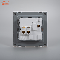 Nouvelle Conception Série H3 Interrupteur Mural Simple Pôle Standard Britannique 16A 250V 1/2/3/4 Gang 1/2 Voie Panneau Plastique Électrique Domestique