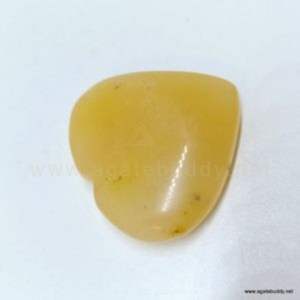 Gema aventuriana dorada amarilla Corazón hinchado de la India - Product Image 1