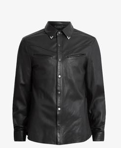 แจ็กเก็ตหนังสำหรับผู้ชายเสื้อแจ็คเก็ตหนังกันลม - Product Image 1